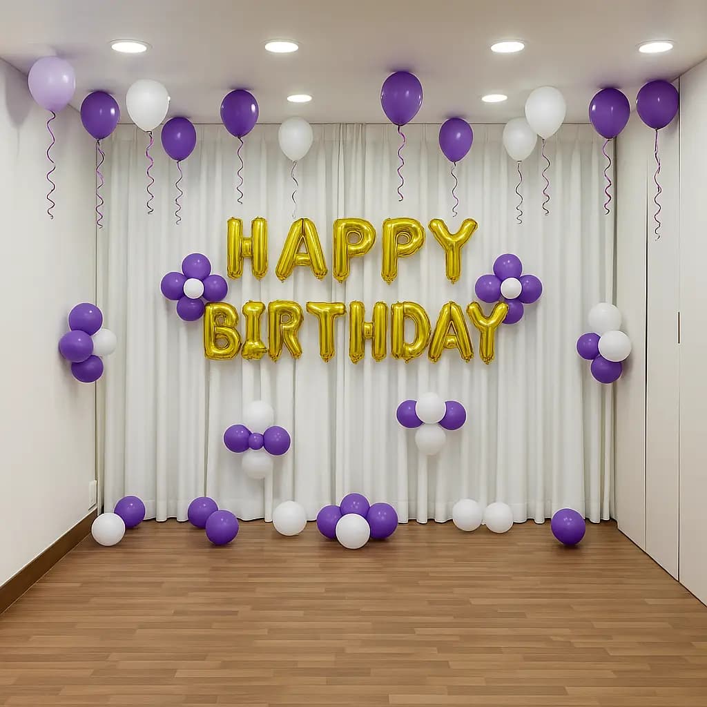 Simple Birthday Setup for kids