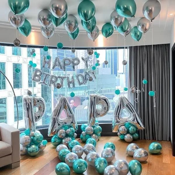 Chrome & Charm Birthday Theme