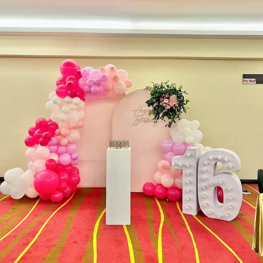 Elegant Panel Birthday Decoration