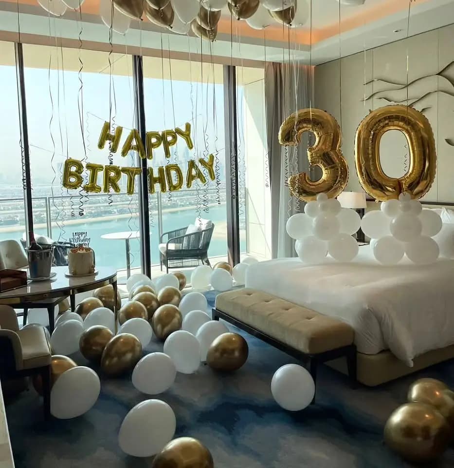 Glam Birthday Bash Balloon Decor