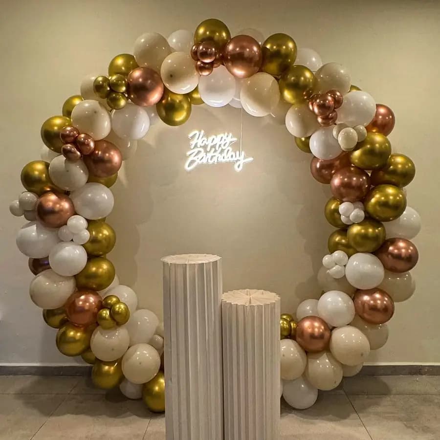 Elegant Birthday Setup for Home