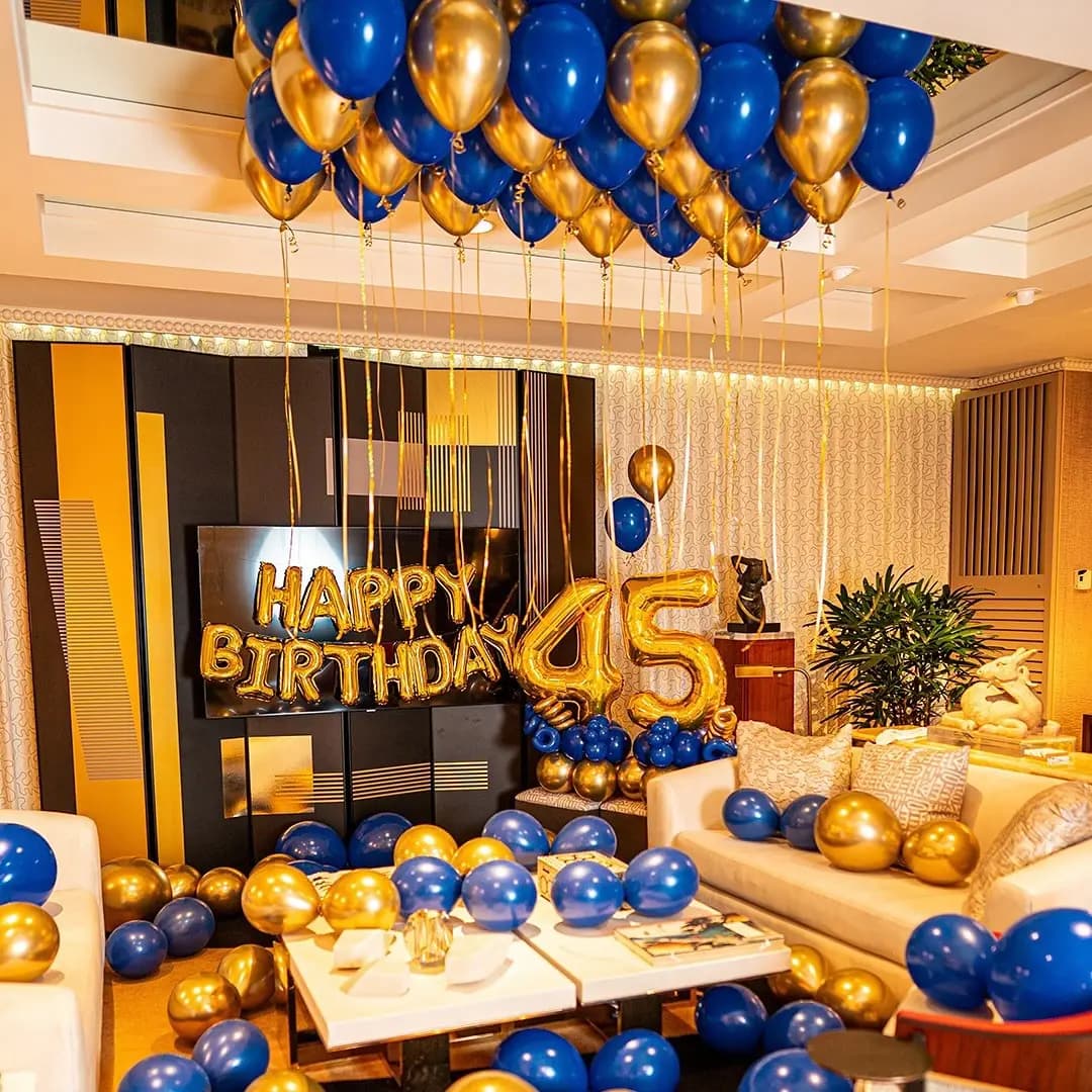 Vibrant Balloon Decoration at Home