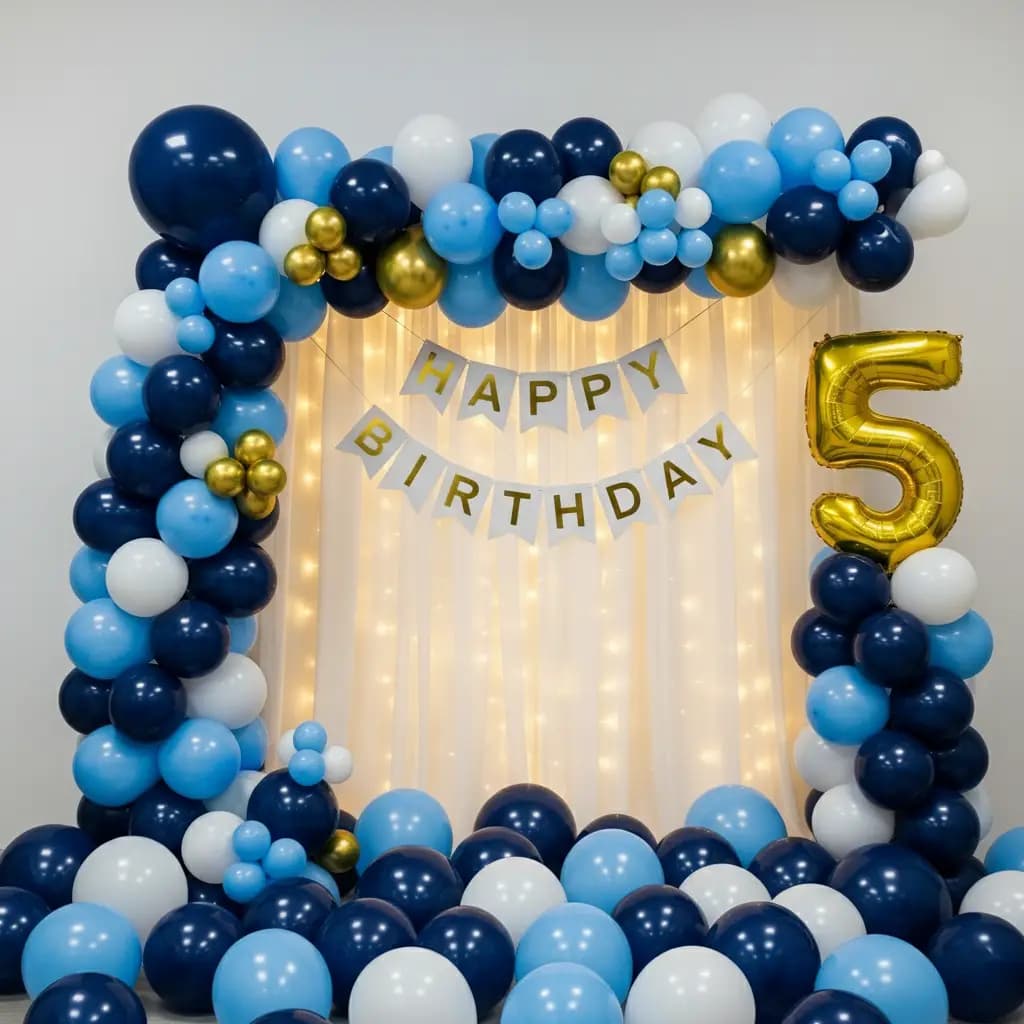 Simple Balloon Arch Decor