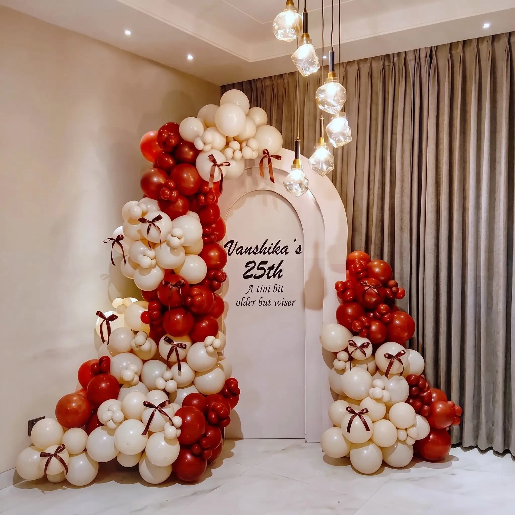 25th Birthday Backdrop Decor at Home