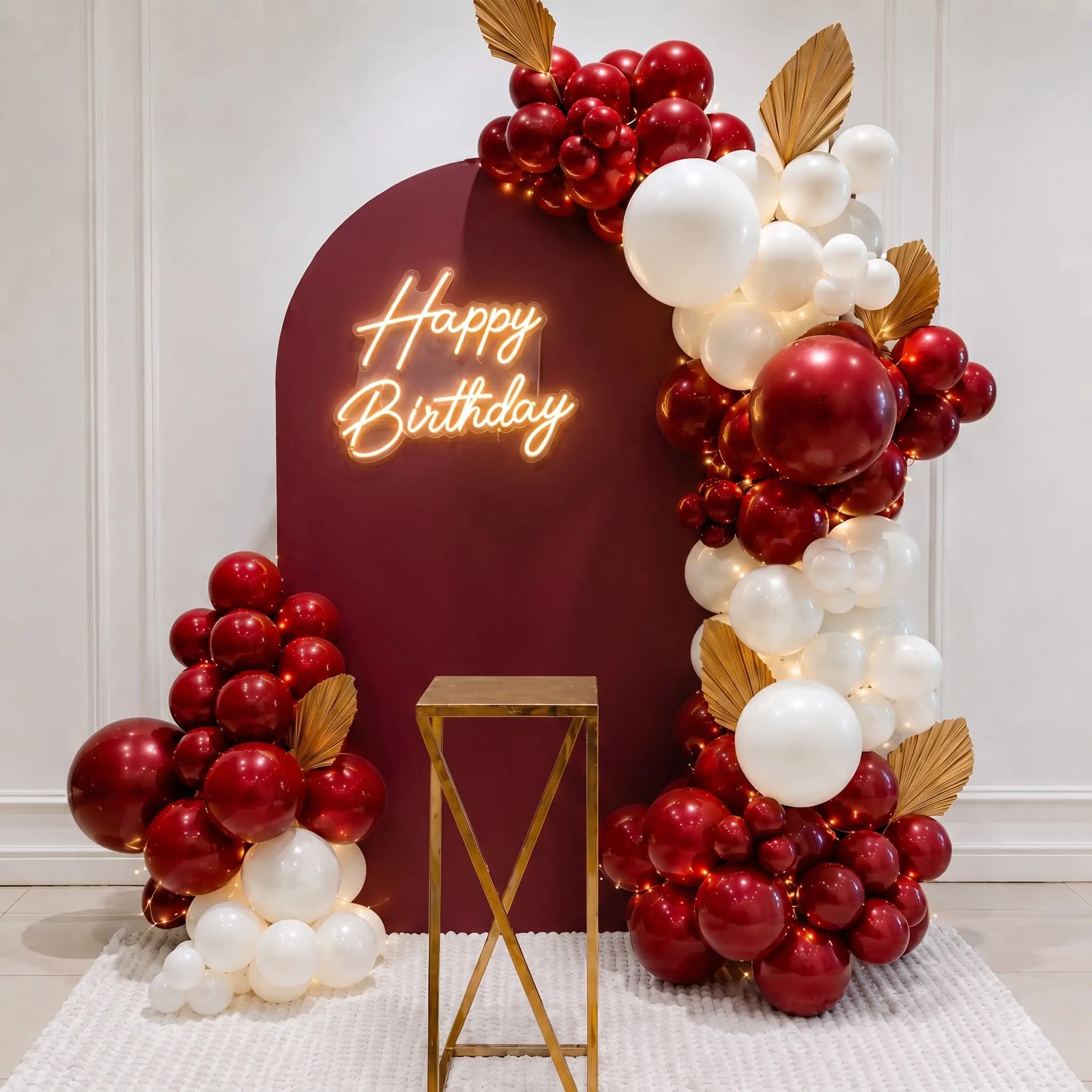 Elegant Birthday Backdrop Decor