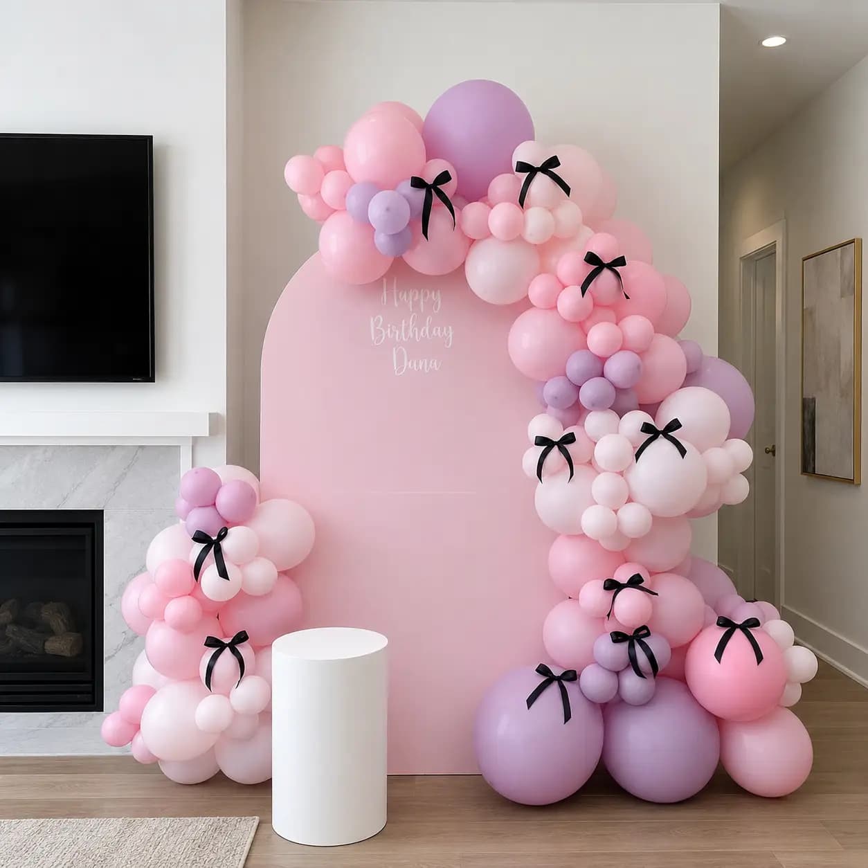 Pastel Birthday Balloon Decoration