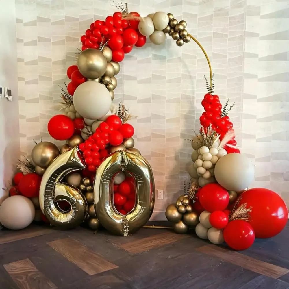 The Love Timeline Anniversary Balloon Arch