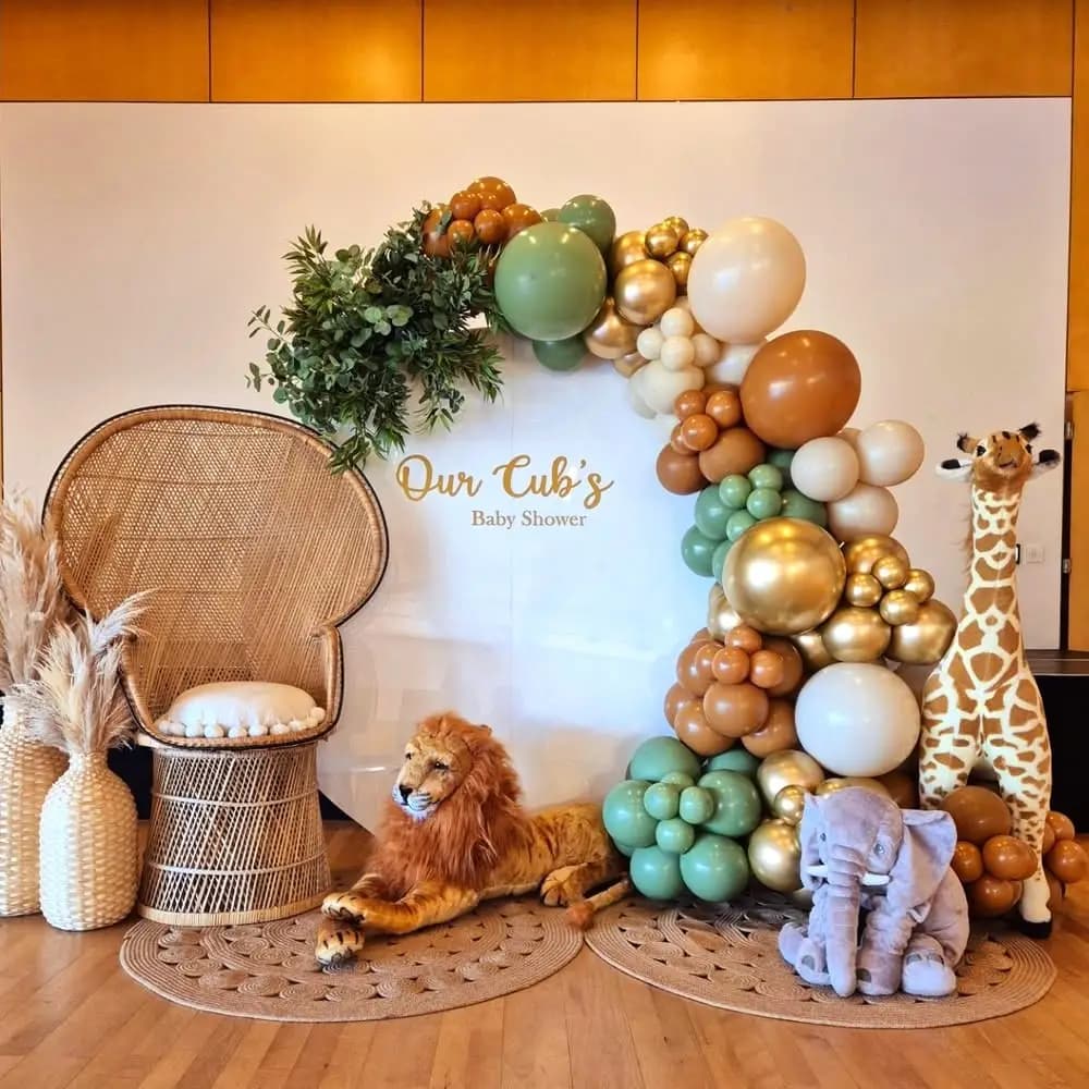 Our Cub's Baby Shower Setup