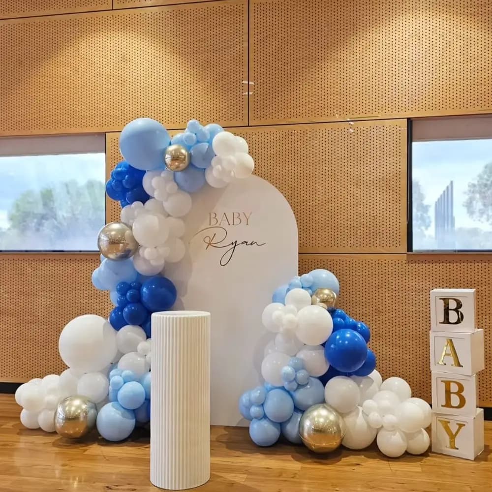Baby Boy Welcome Balloons  Setup