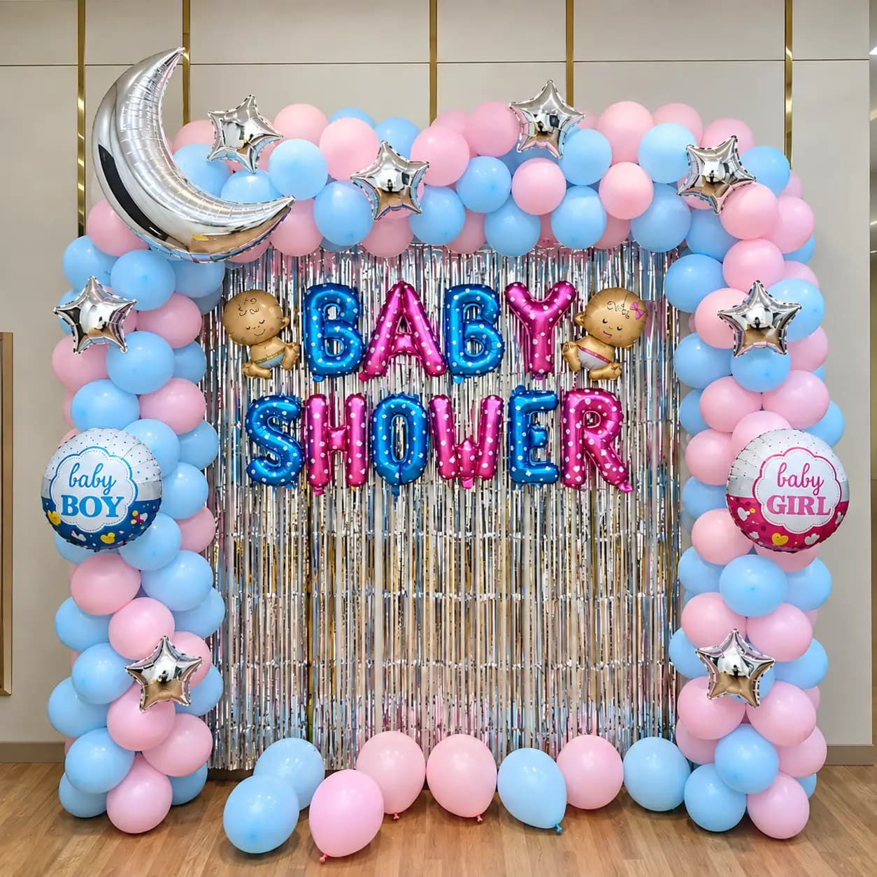 Delightful Baby Shower Background Setup