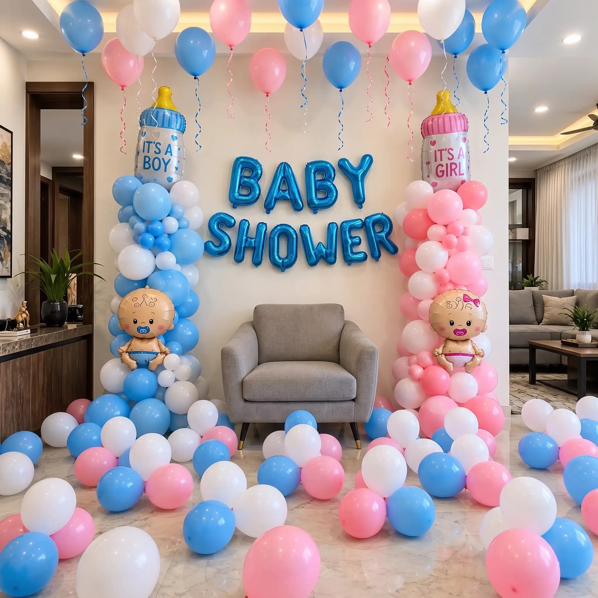 Elegant Baby Shower Decor