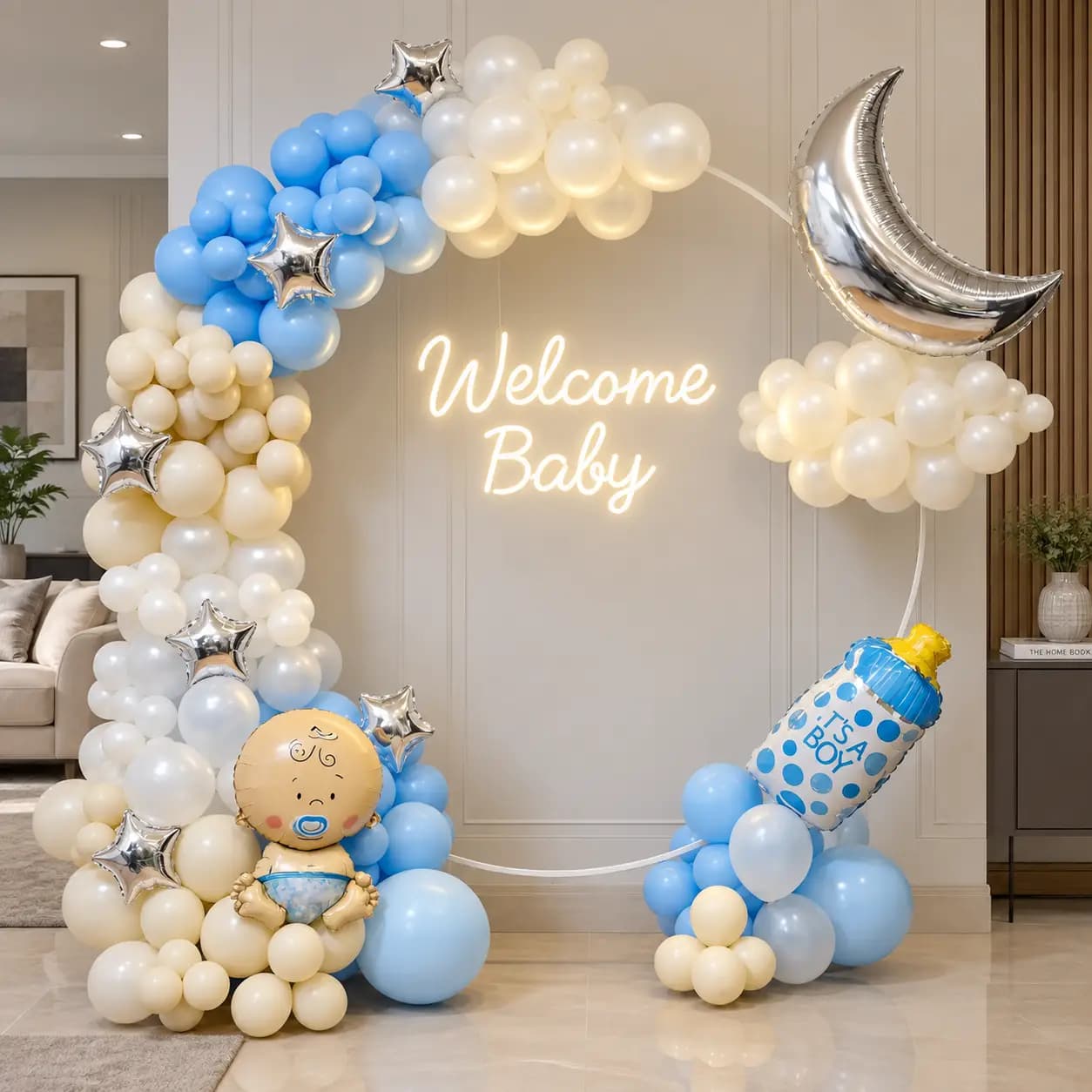 Baby Boy Welcome Decor in Abu Dhabi
