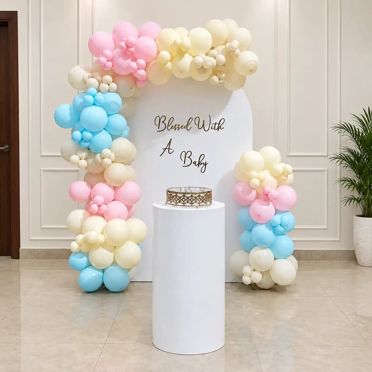 Chat gpt sep am — Bless with Baby Minimal Decoration