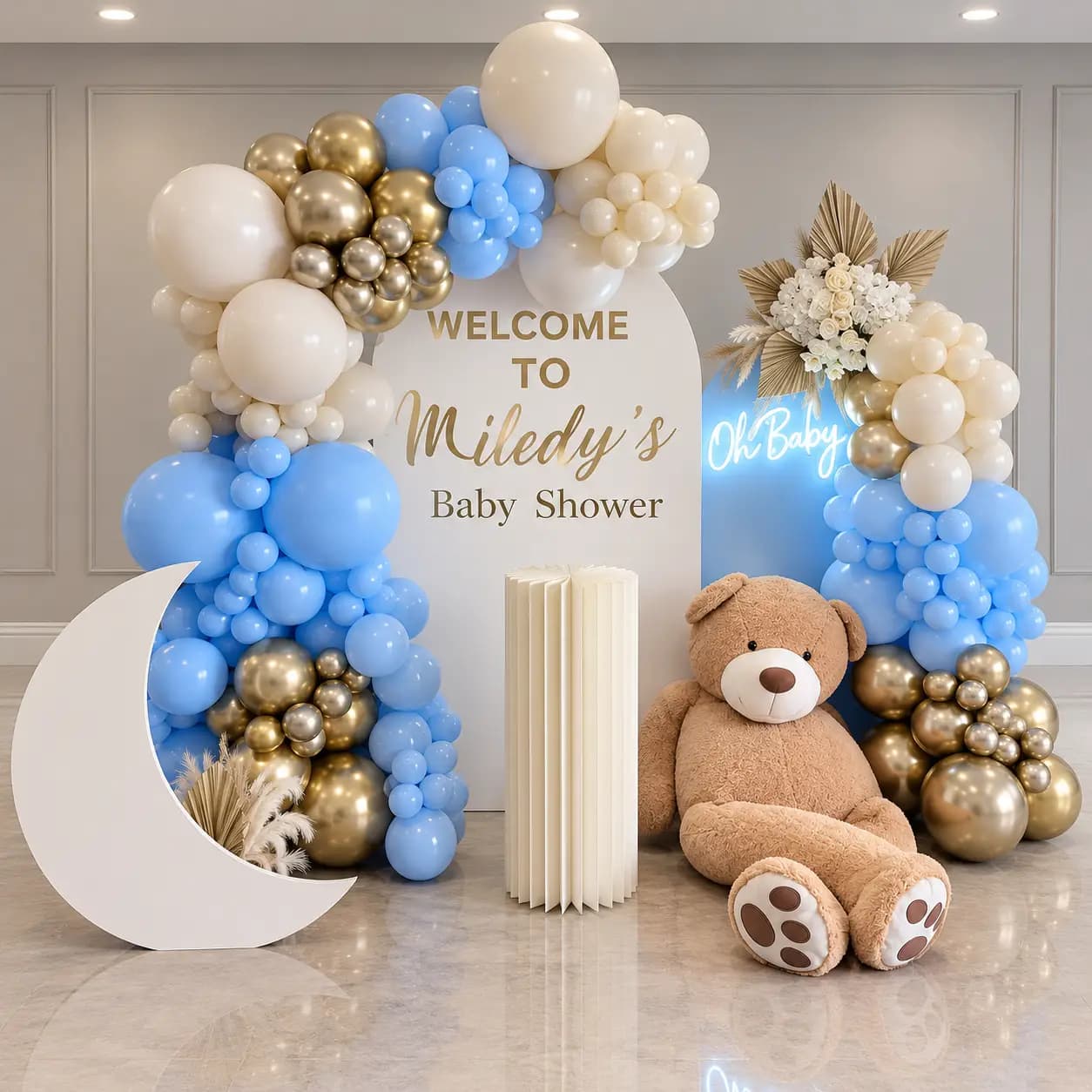 Welcome Baby Boy Decoration