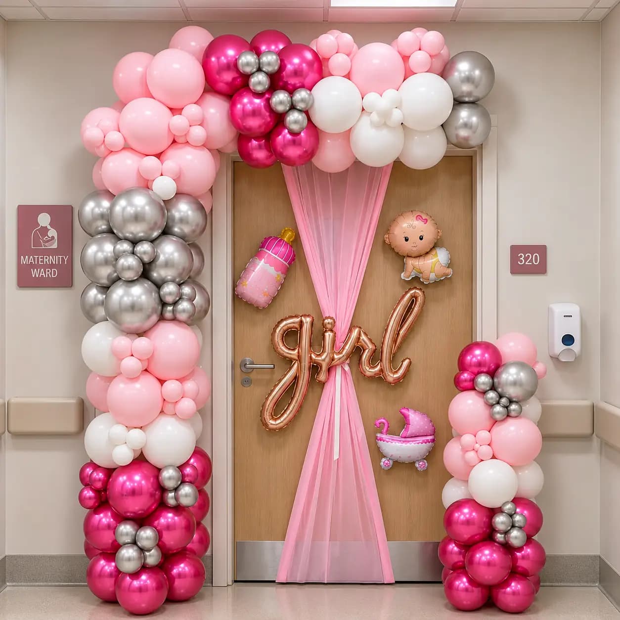 Welcome Baby Boy Hospital Decor