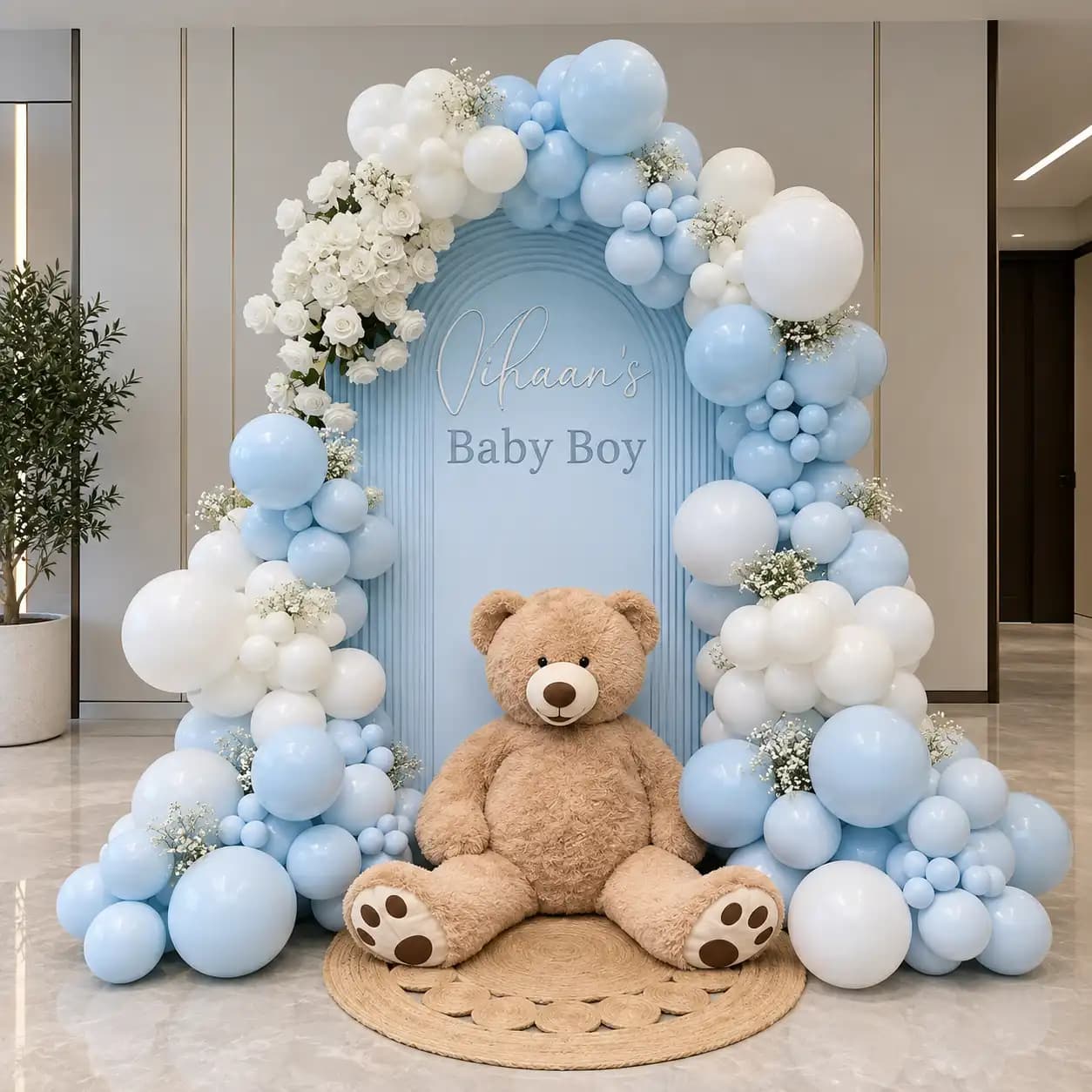 Welcome Baby Outdoor Setup