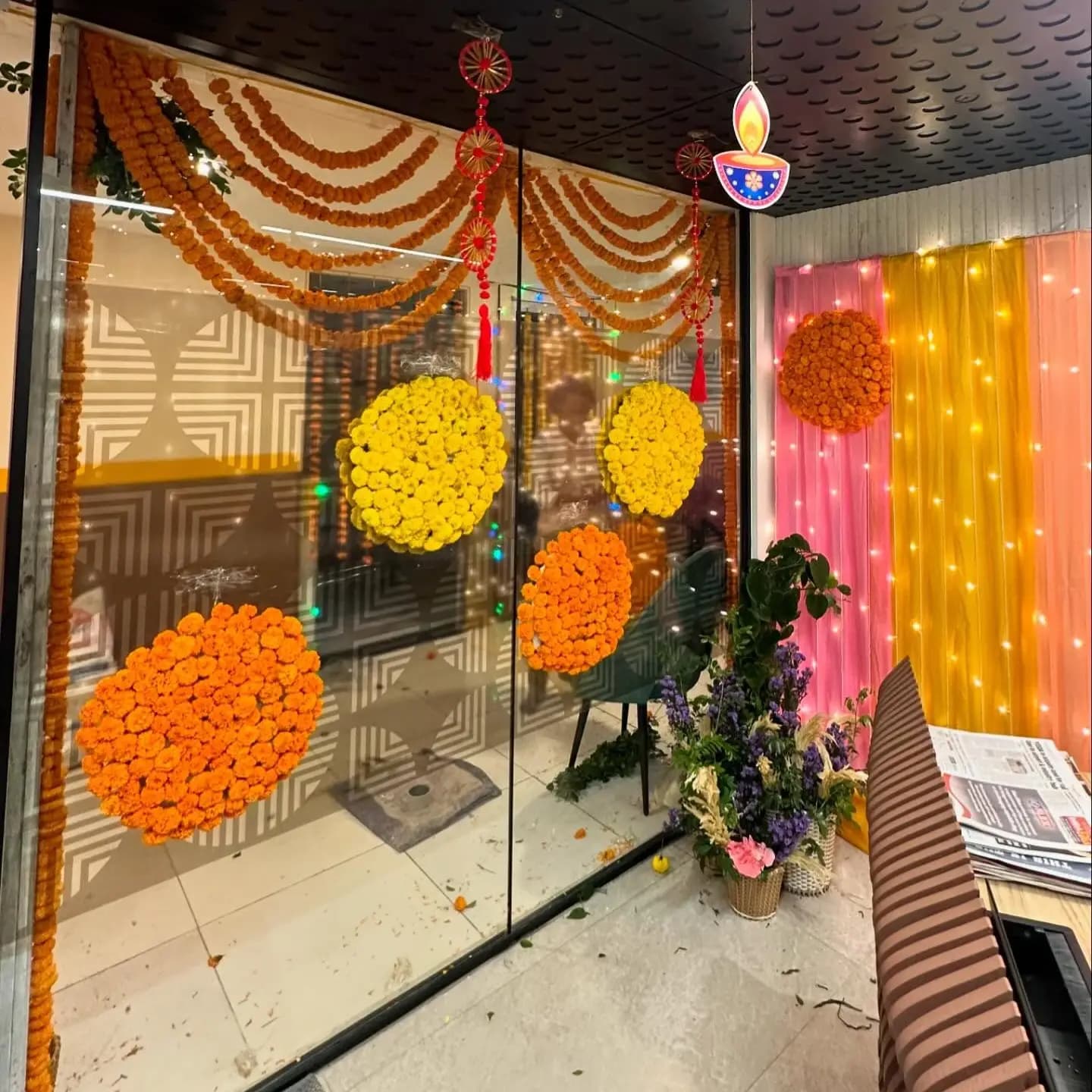 Trendy Office Reception Decoration in Dubai