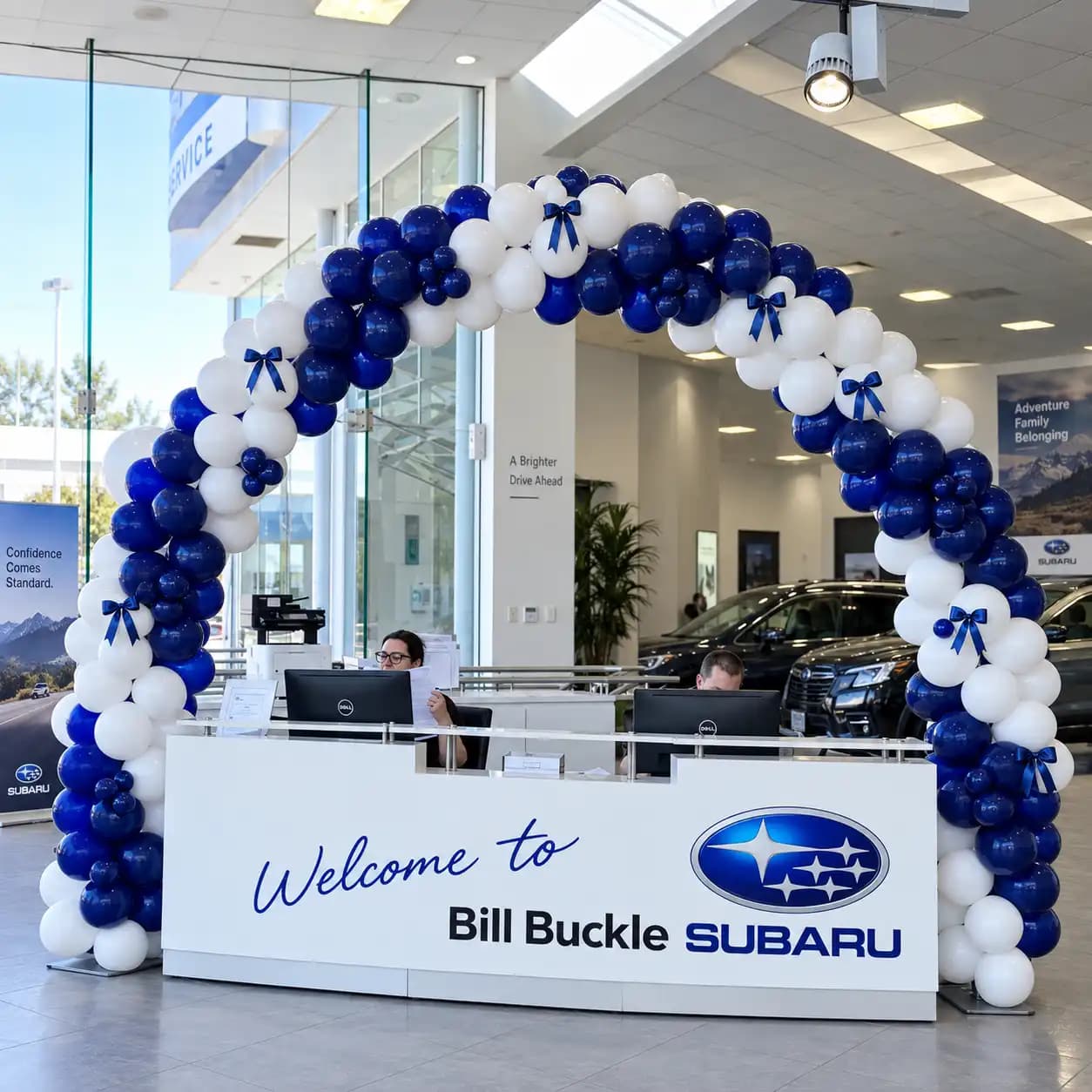 Bow theme Showroom Inauguration Setup