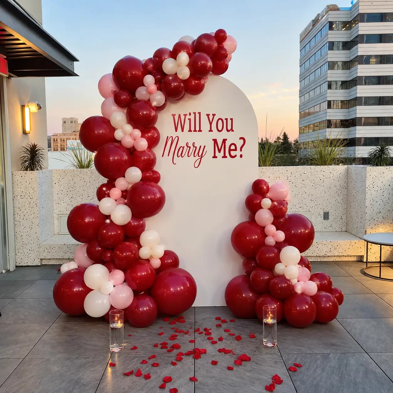 Elegant Proposal Decoration in Abu Dhabi
