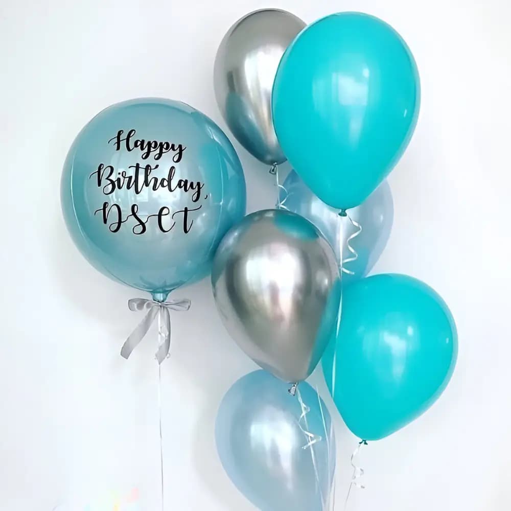 Shiny Helium Balloon Bouquet 