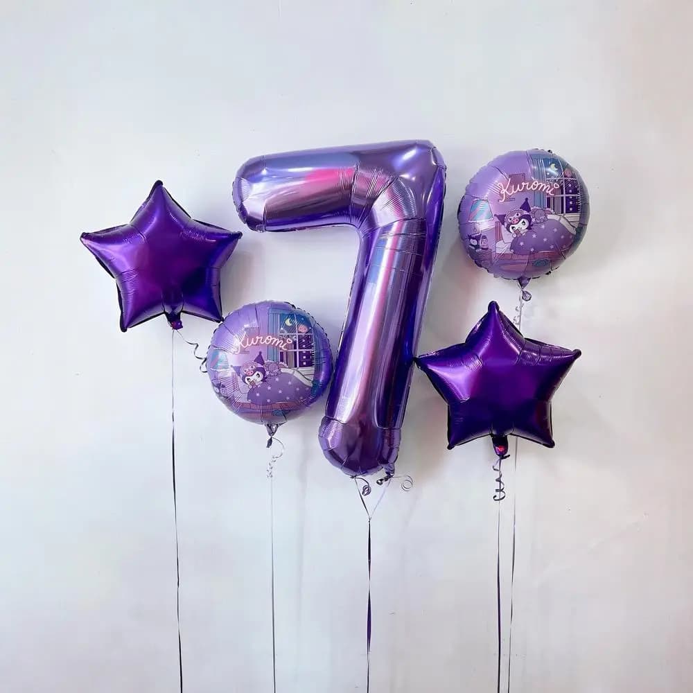 Purple Bliss Helium Foil Bouquet 
