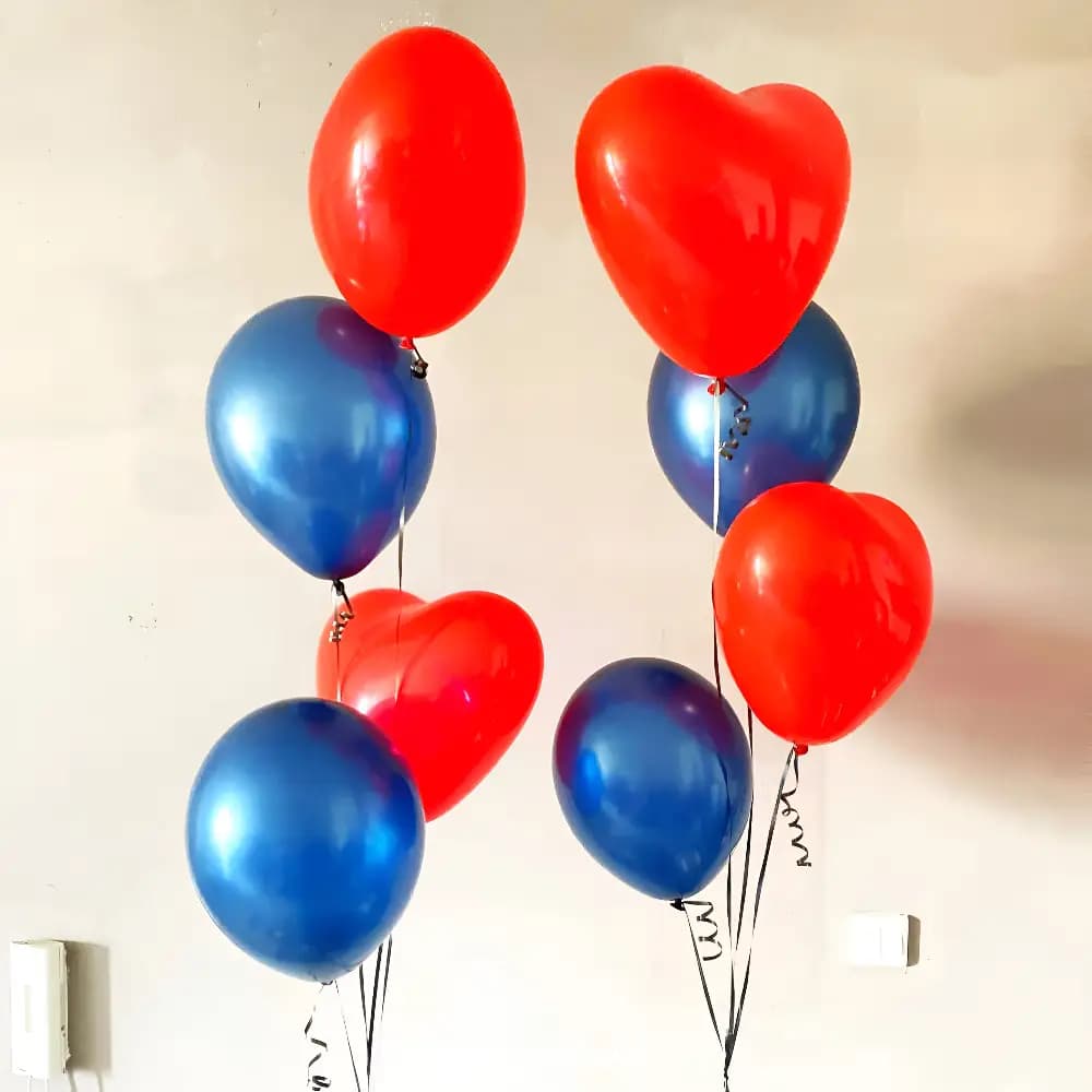 Heart & Chrome Balloon Bouquet 
