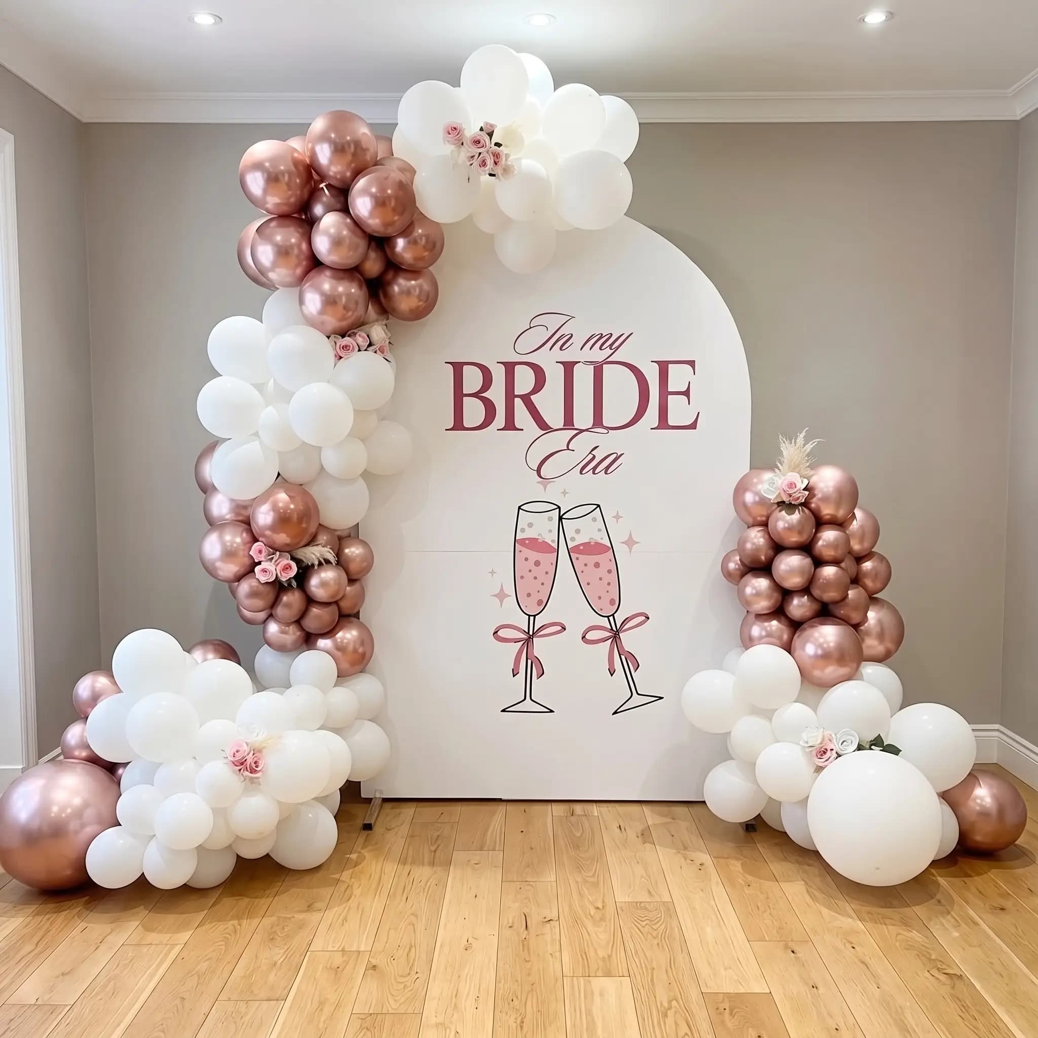 Luxury Bridal Shower Balloon Decor