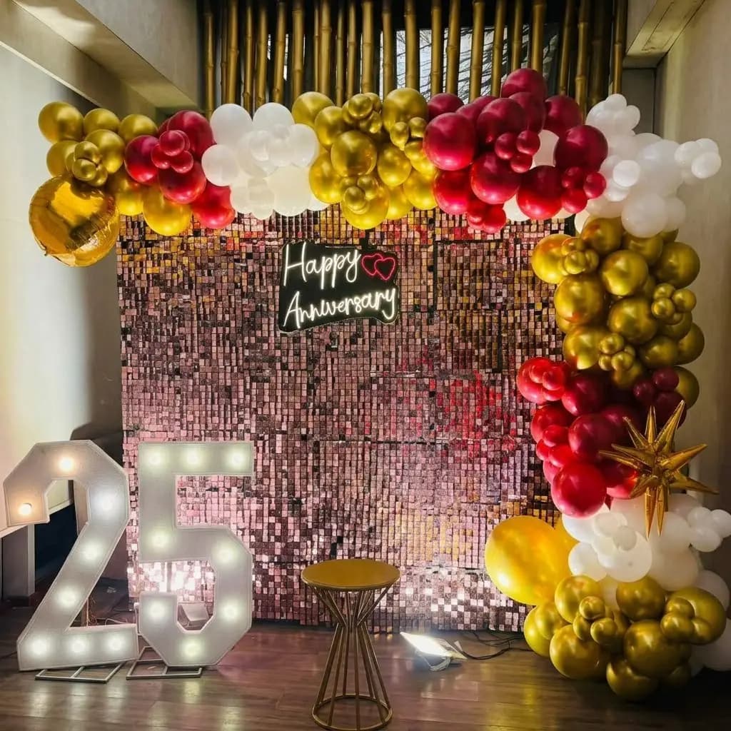 25th Anniversary Home Decor