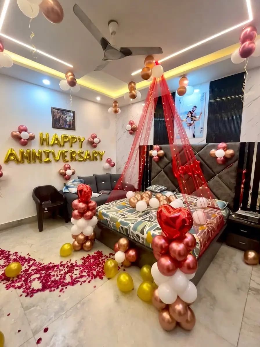 Anniversary Balloon Backdrop