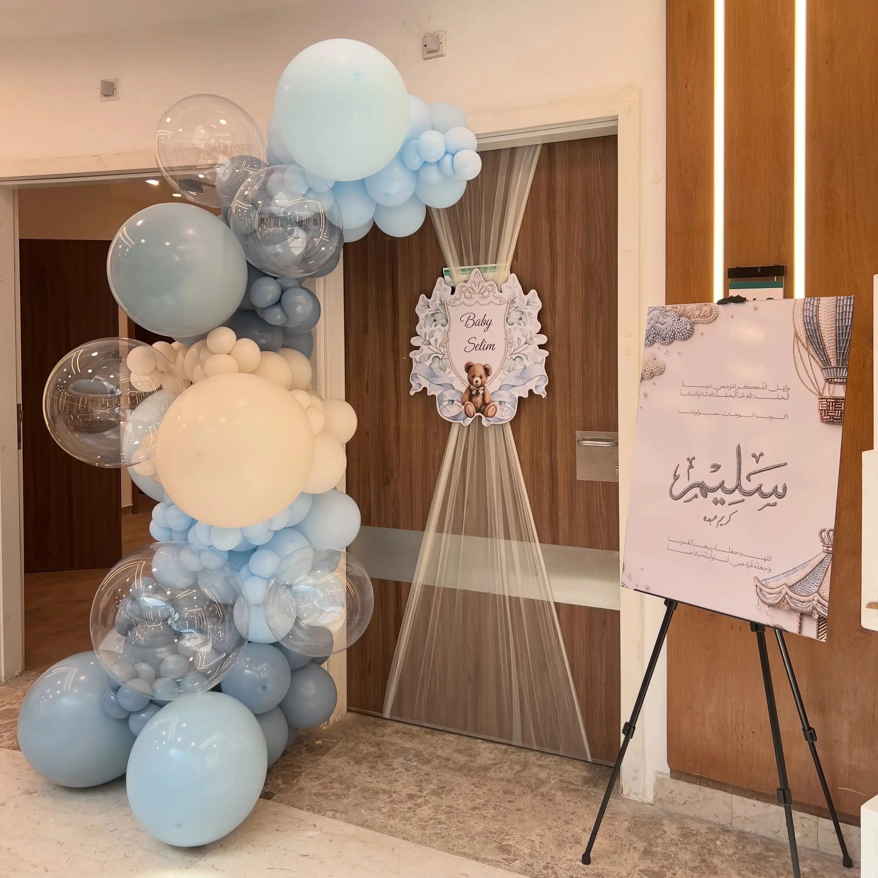 Baby Boy Backdrop Decor