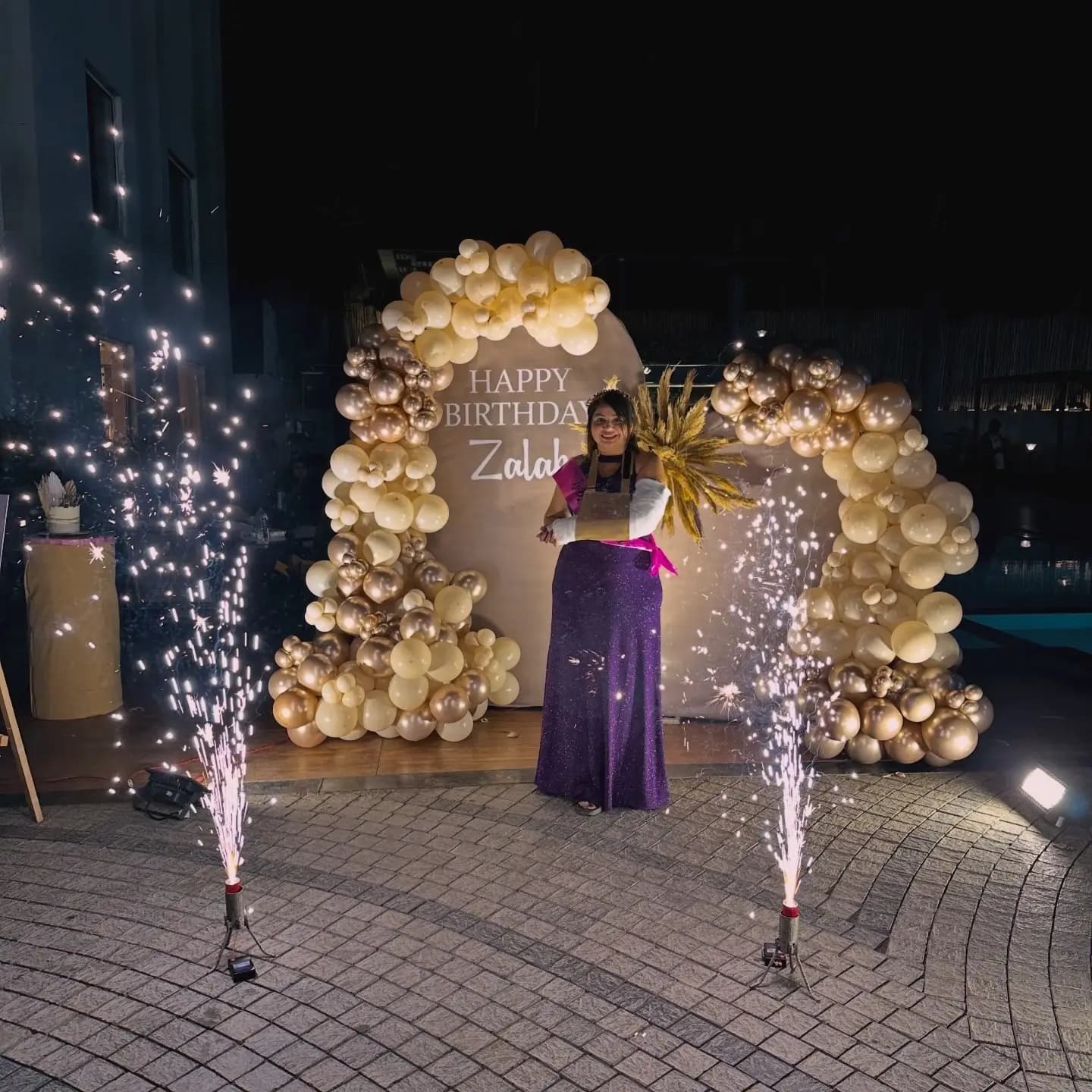 Birthday Backdrop with Balloons