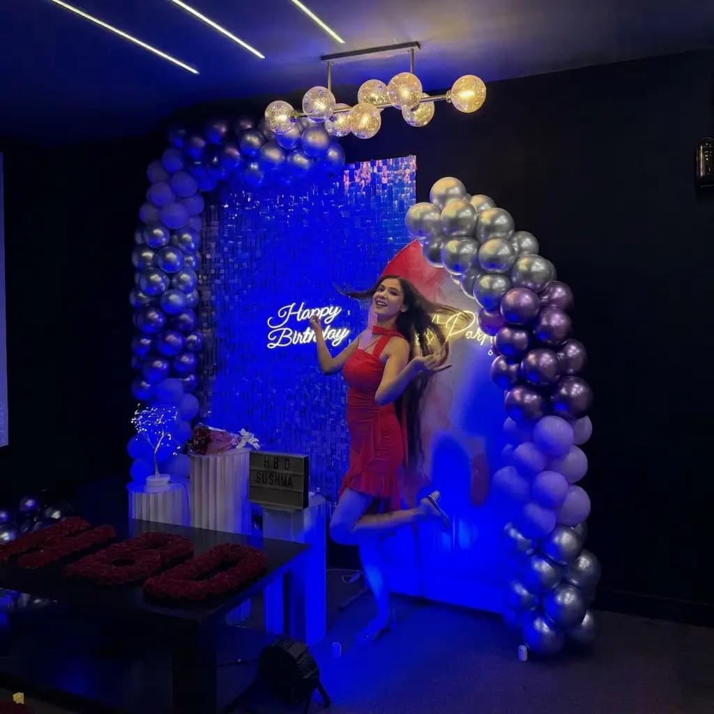 Birthday Event Balloon Setup