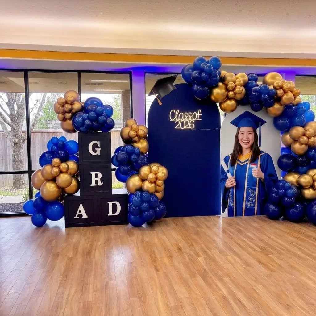 Black Gold Balloon Decor