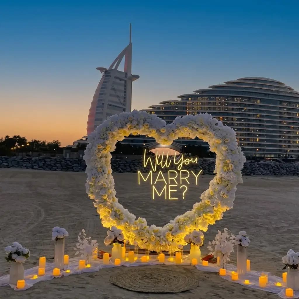 Elegant Marriage Proposal Decoration