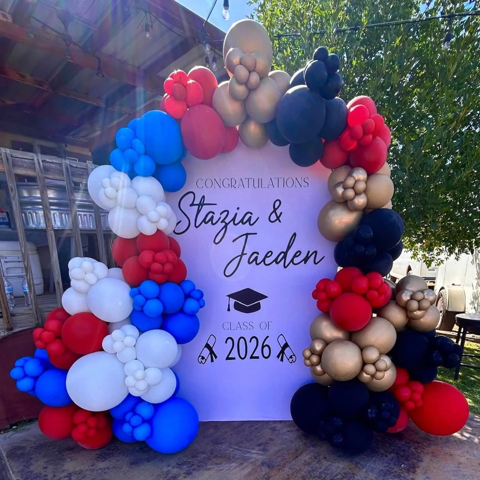 Graduation Party Balloon Arch