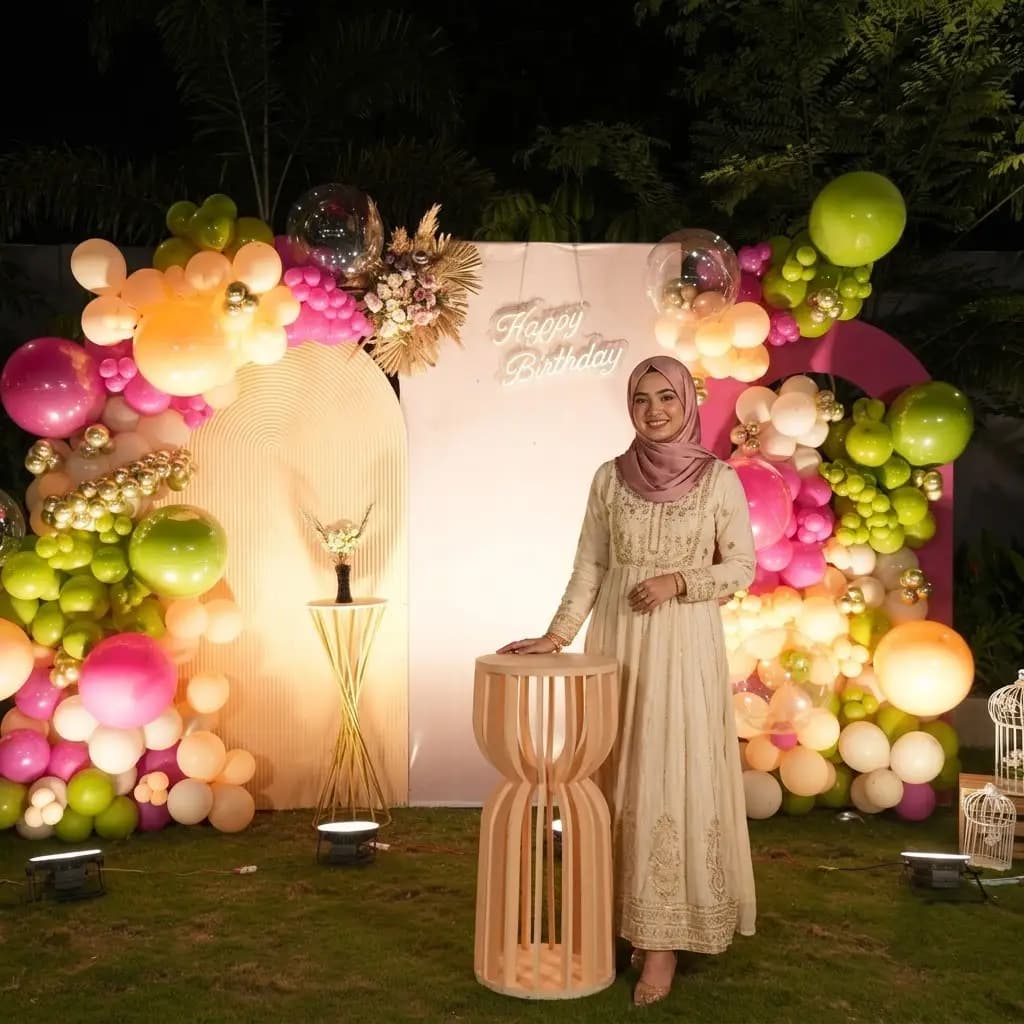 Happy Birthday Balloon Decor