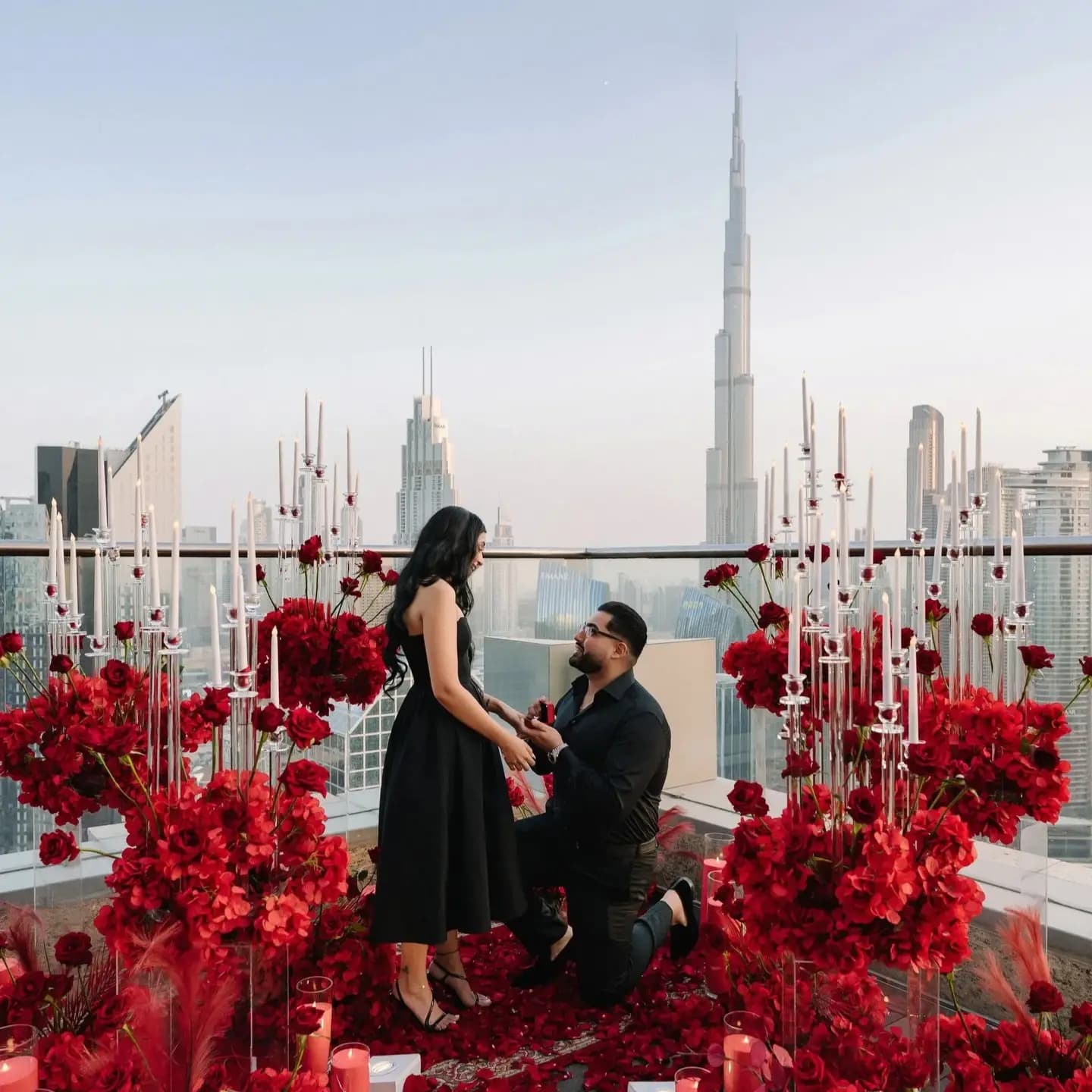 Red Rose Proposal Decoration