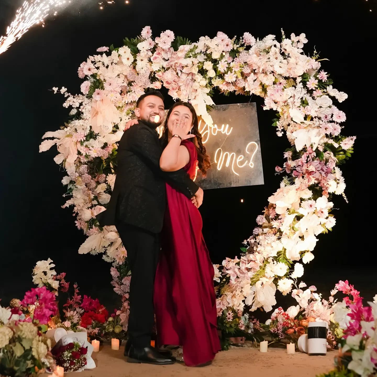 Romantic Engagement Proposal Decor