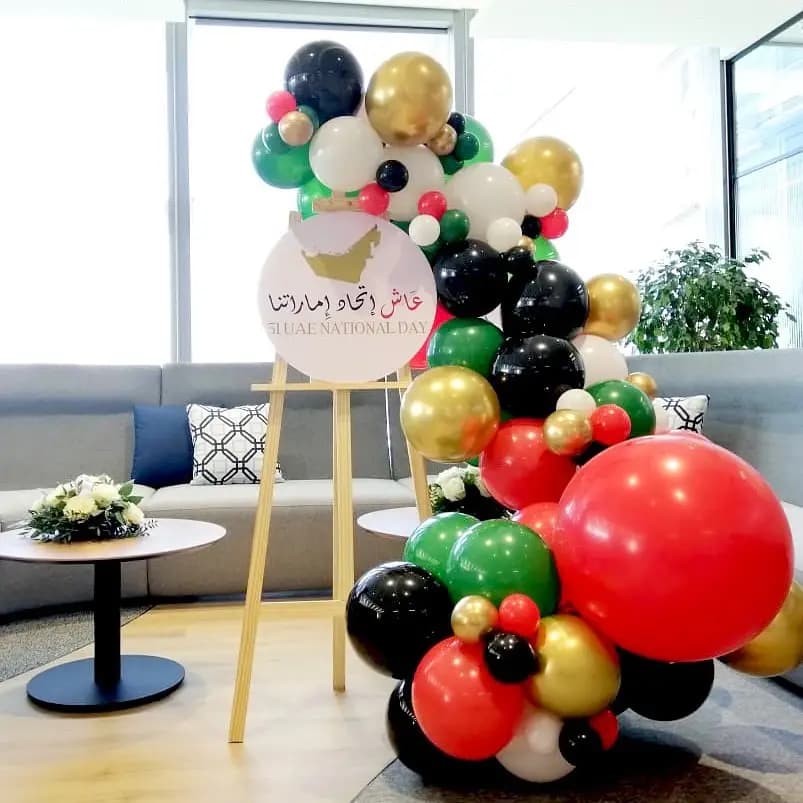 Office Indoor Decor for UAE National Day