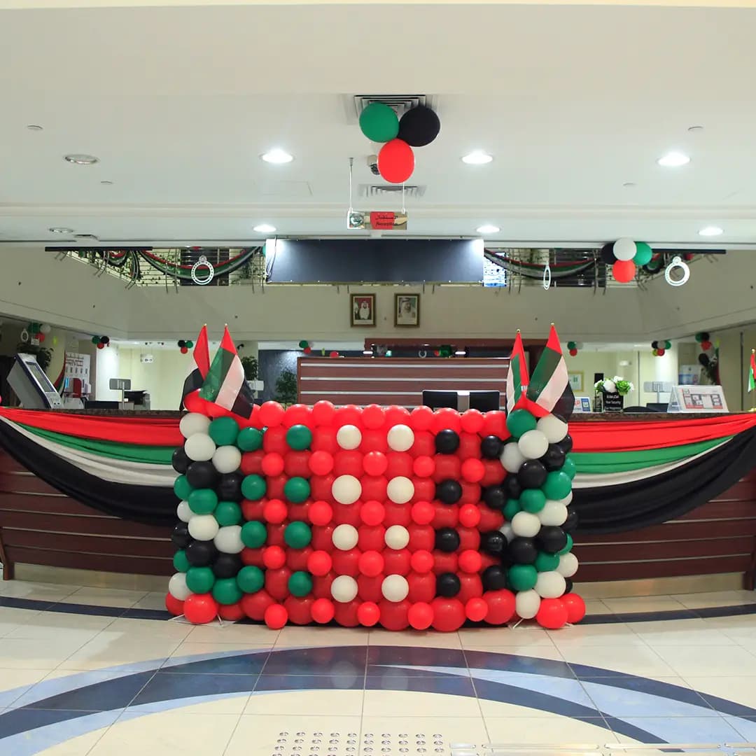 Corporate Lobby Decor for UAE National Day