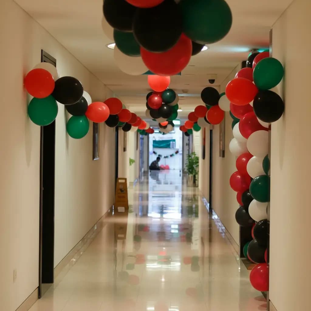 National Day Theme Corridor Decor Dubai