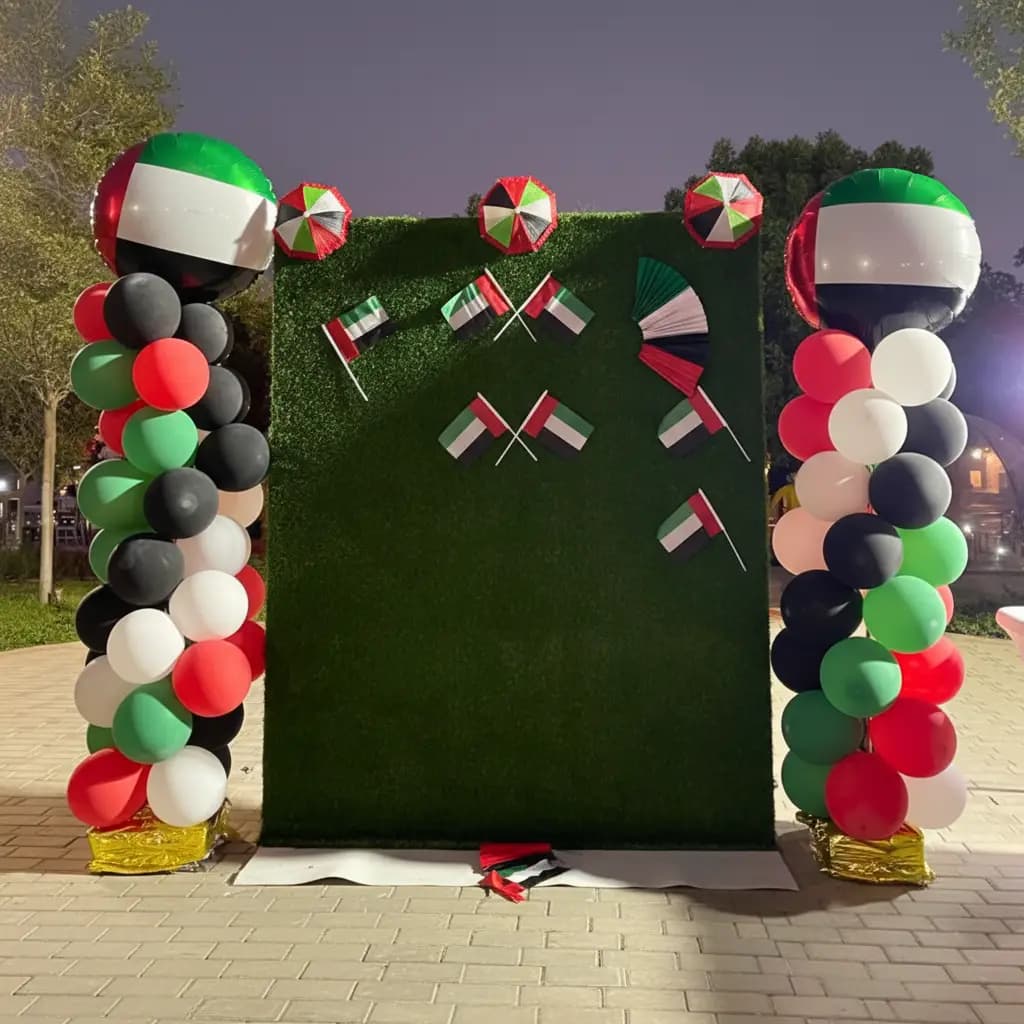 Outdoor National Day Balloon Decoration Dubai