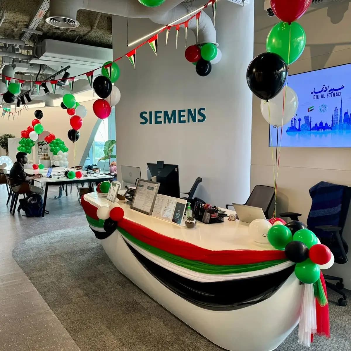 National Day Office Lobby Decor 