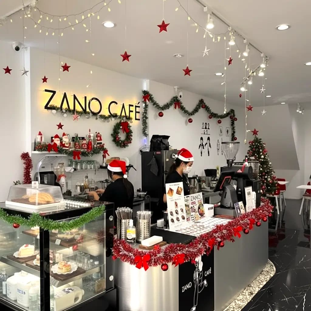 Snowflake Cafe Christmas Decoration 