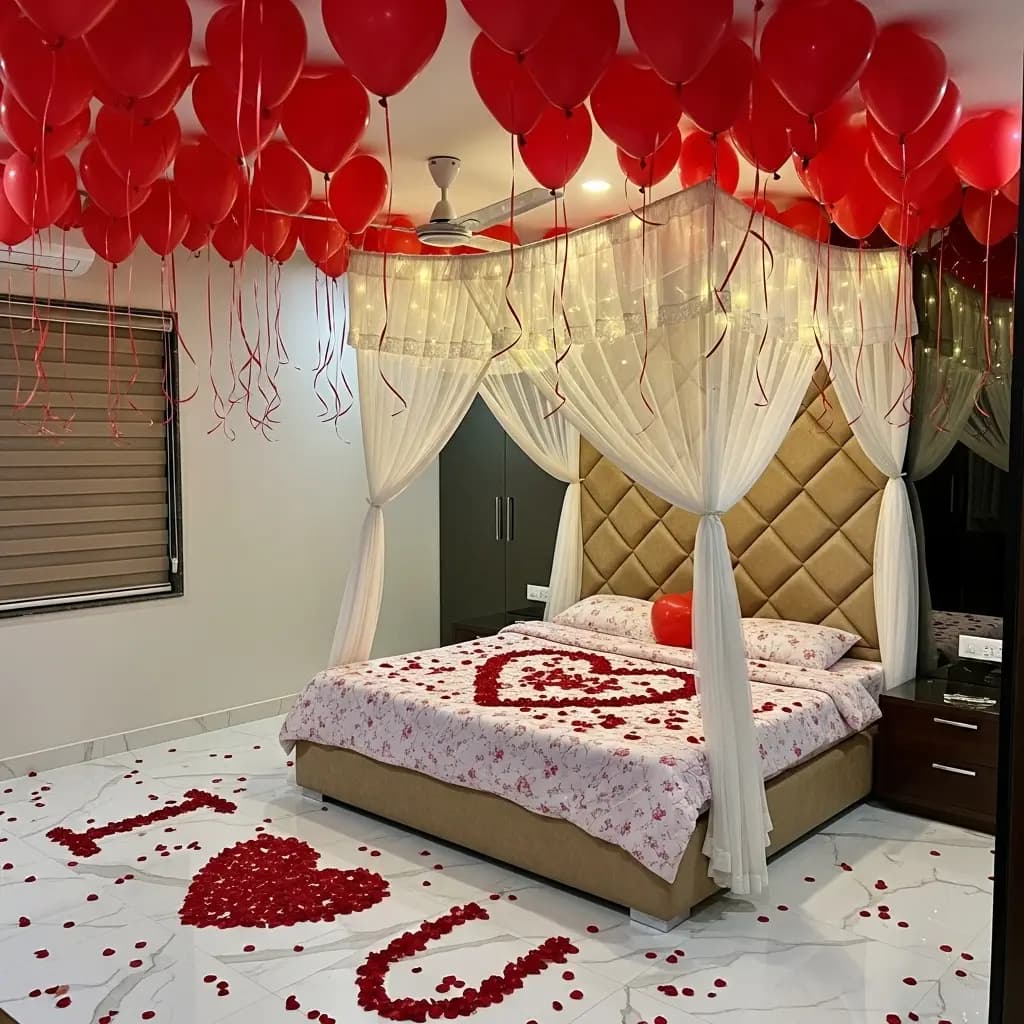Ultimate Romance First Night Decor