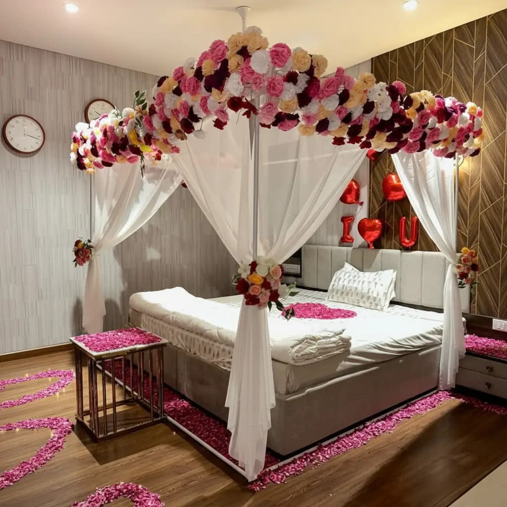 Serene Love Night Room Decoration