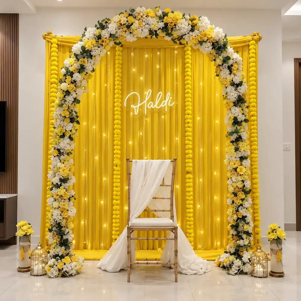 Haldi Ceremony Arch Decoration