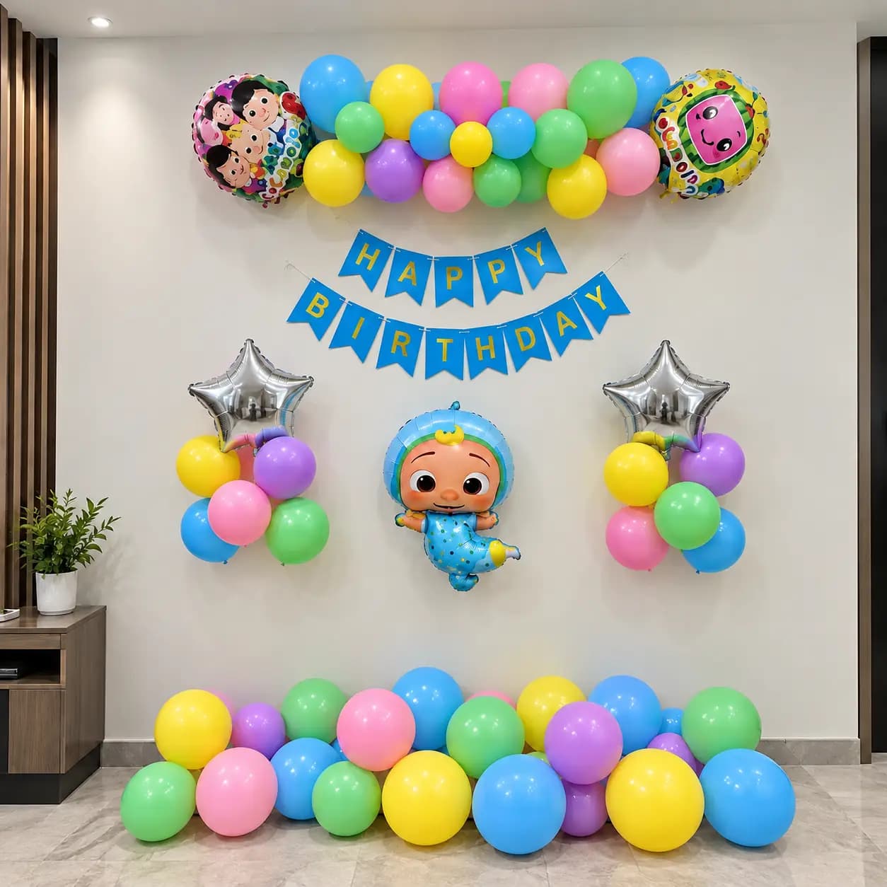 Chat gpt sep pm — Basic Cocomelon Theme Birthday Setup