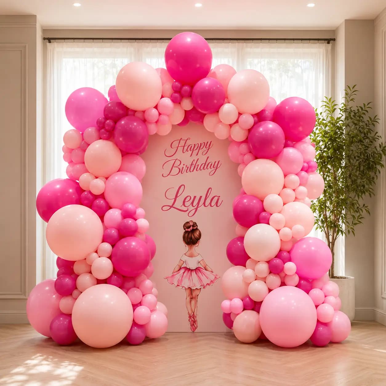Cute Pink Kids Birthday Decor in Dubai