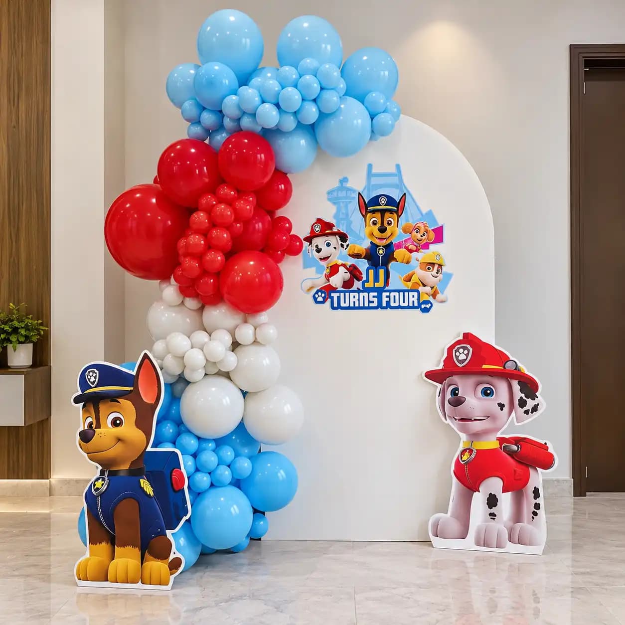 Simple Paw Patrol Kids Birthday Theme